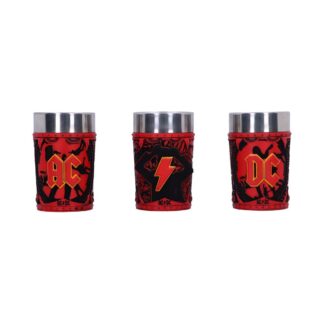 ACDC Logo Set of 3 Shot Glass Set 8.7cm