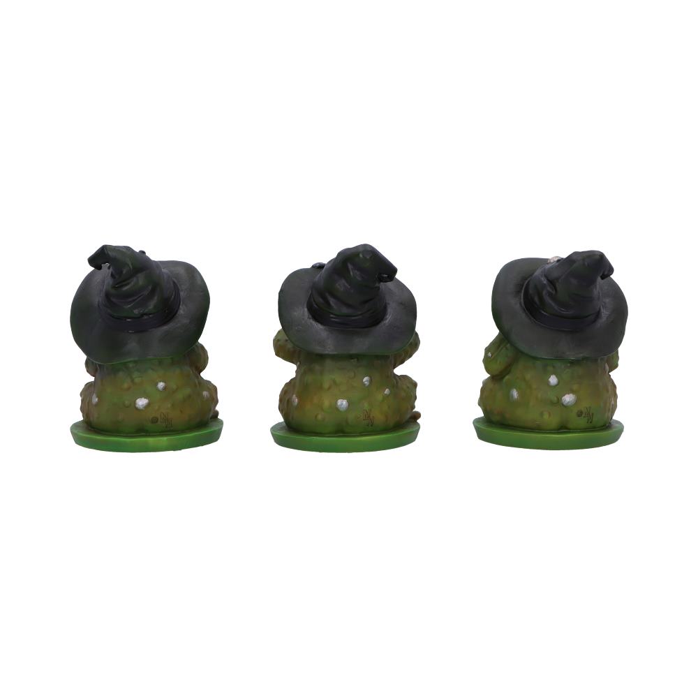 Three Wise Wizard Toad Figurines 10.3cm
