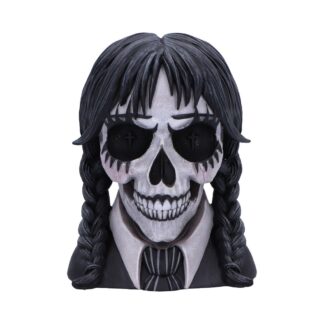 Dark Glare Gothic School Girl Skull by Nemesis Now 16cm