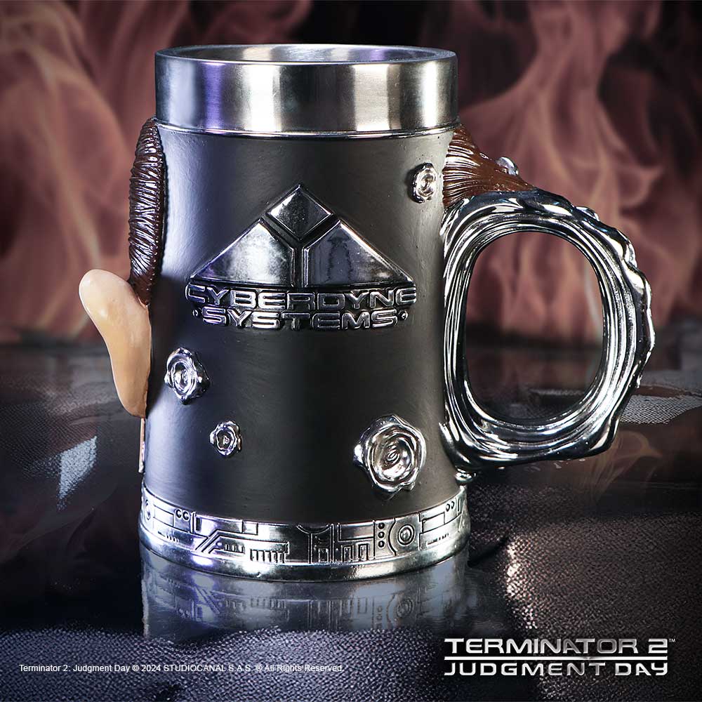 Terminator T-1000 Head with Bullet Hole Collectible Tankard 18.5cm