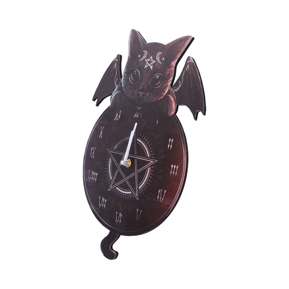 Cult Cuties Malpuss Wall Hanging Clock with Swinging Tail 41cm