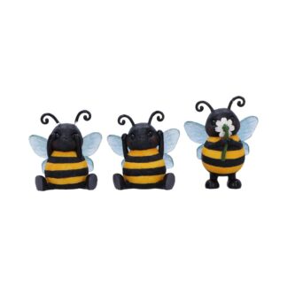 Three Wise Bees Figurines by Nemesis Now 9.5cm