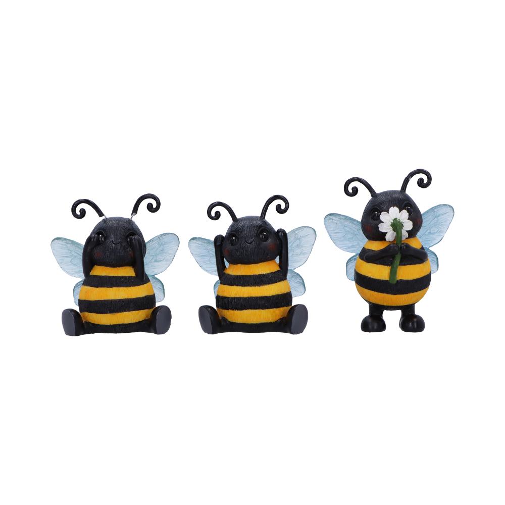 Three Wise Bees Figurines by Nemesis Now 9.5cm