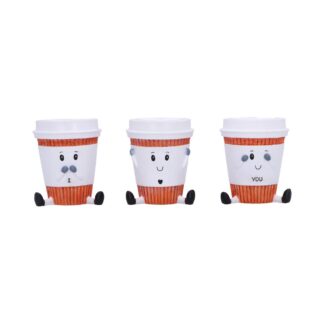 Three Wise Coffee Cups Figurines by Nemesis Now 7cm