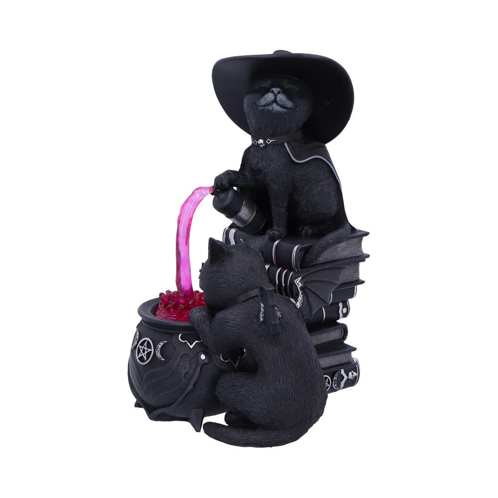 Cult Cuties Malpuss and Purrah Curious Cauldron 18.5cm