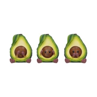 Three Wise Avocado Collectible Figurines 8.5cm