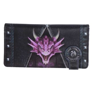Unzipped Dragon Embossed Purse by Anne Stokes 18.5cm