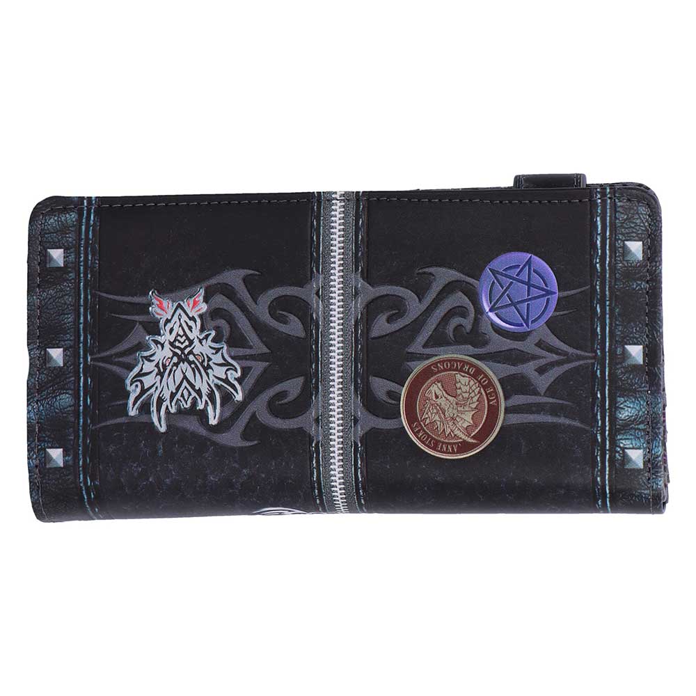 Unzipped Dragon Embossed Purse by Anne Stokes 18.5cm