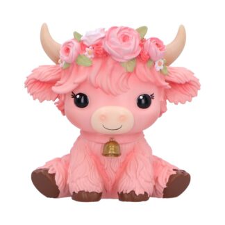 Primrose Pink Flower Cow 10.8cm
