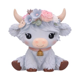 Magnolia Grey Flower Cow 10.8cm