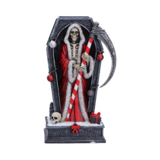 Merry Cryptmas Christmas Reaper Coffin Figurine 17.5cm