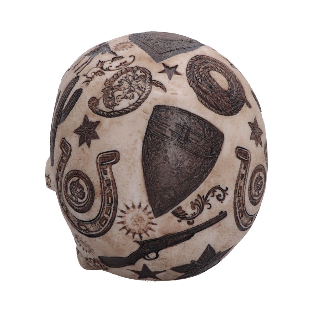 Wild West Lone Ranger Skull 14.7cm