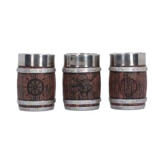 Official One Piece Barrel Shot Glass Set (Set of 3) 8.2cm