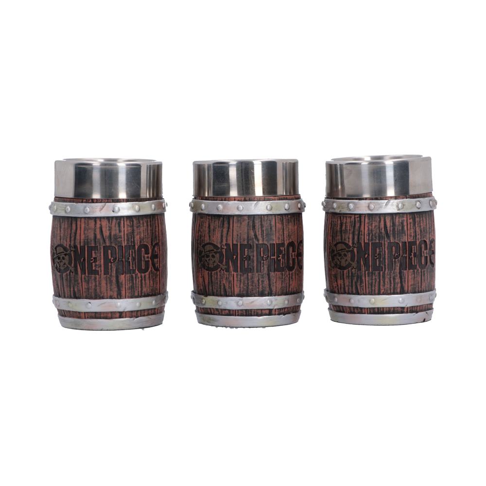 Official One Piece Barrel Shot Glass Set (Set of 3) 8.2cm