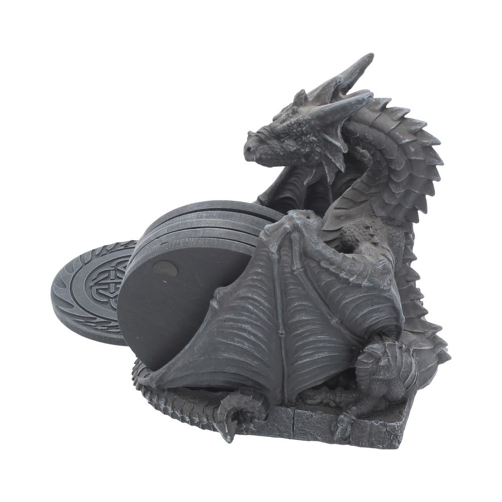 Dragons Lair Black Dragon Coaster Set 16.5cm