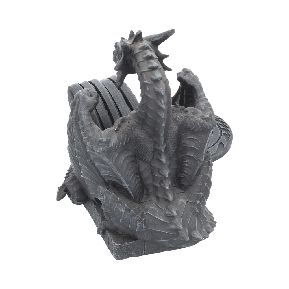 Dragons Lair Black Dragon Coaster Set 16.5cm