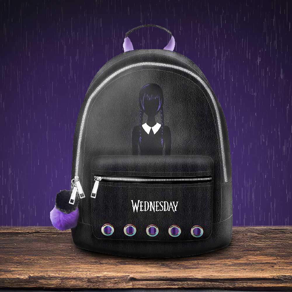 Wednesday Backpack in Black 28cm