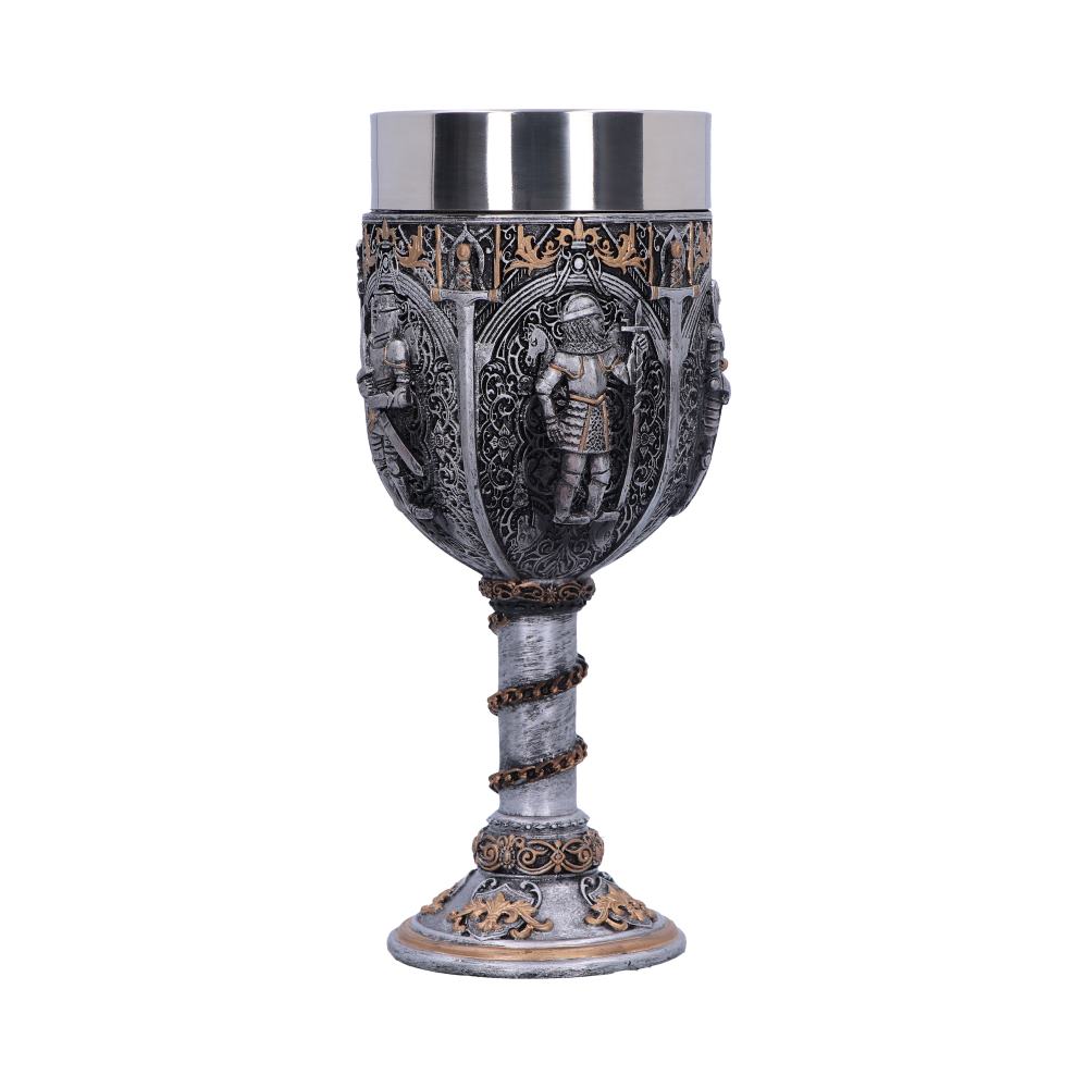 Medieval Knight Chain Wine Goblet 17.5cm