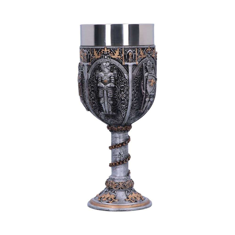 Medieval Knight Chain Wine Goblet 17.5cm