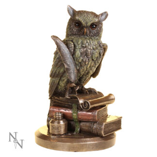 Ulula Bronze Academic Owl Figurine 23cm