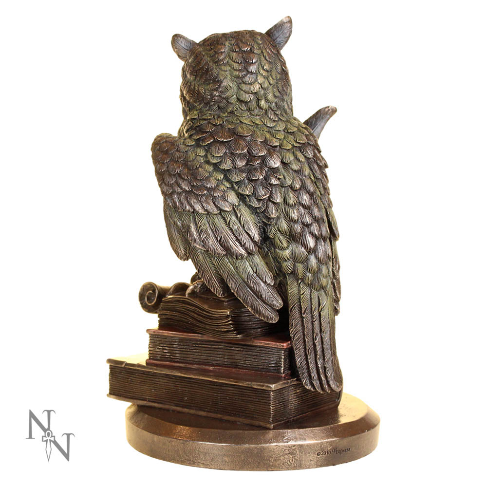 Ulula Bronze Academic Owl Figurine 23cm