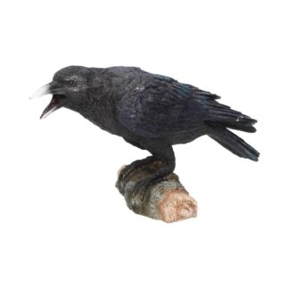 Raven's Call Figurine Gothic Bird Ornament 20cm