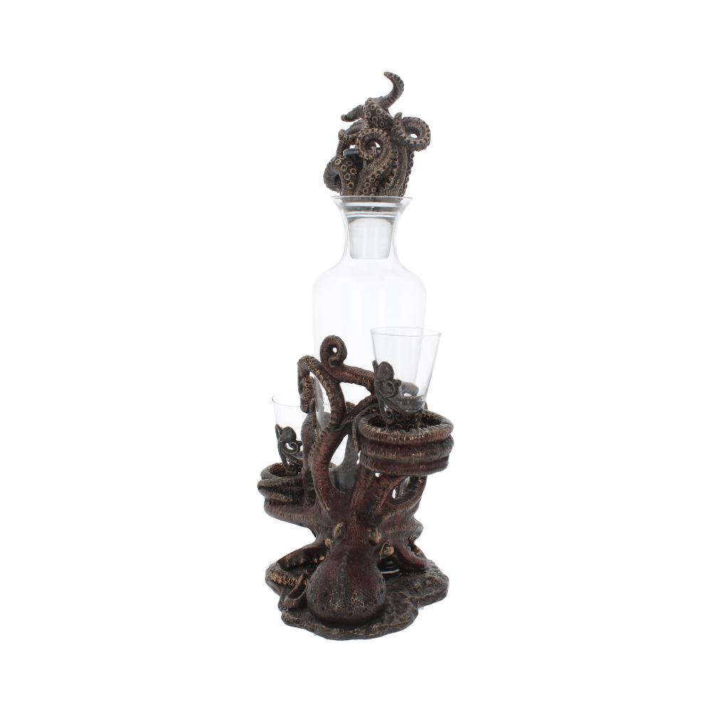 Tentacle Temptation Octopus Squid Bottle and Shot Glass Holder 40cm