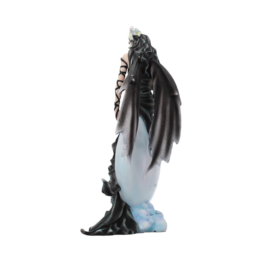 Nene Thomas Dark Skies Dark Moon Fairy and Raven Companion Figurine 28cm