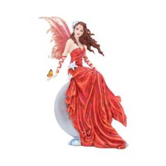 Nene Thomas Crimsonlily Red Moon Fairy and Butterfly Companion Figurine 28.5cm