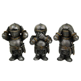 Three Wise Knights Figurine Knight Ornaments 8.8cm