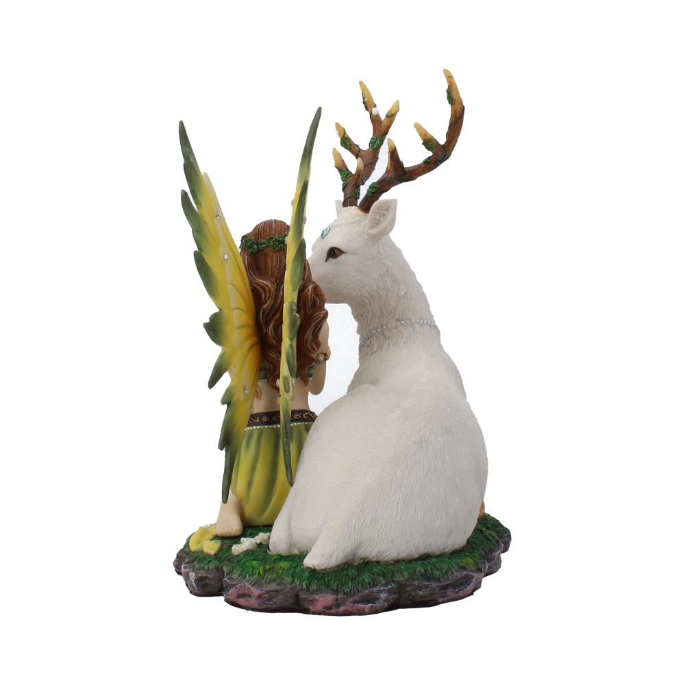 Adoration stag and spring fairy medium figurine 23.5cm