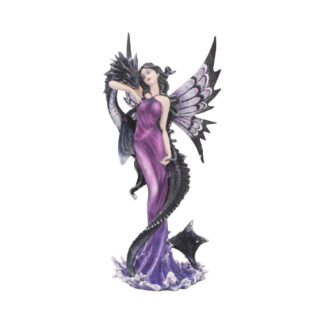 Guardians Embrace Figurine Dark Fairy Dragon Ornament 26.5cm