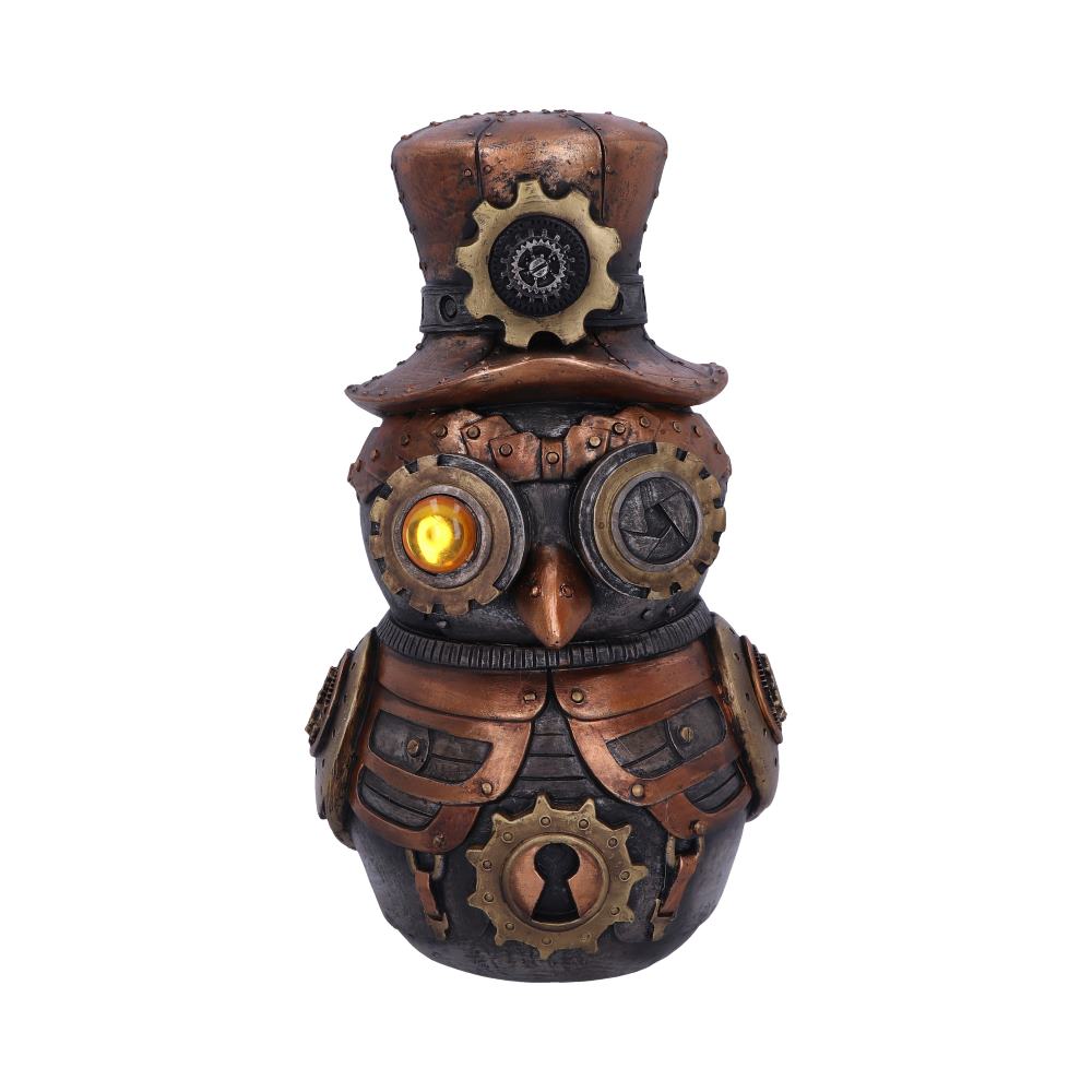 Hootle 22.7cm Steampunk Owl with Top Hat Figurine