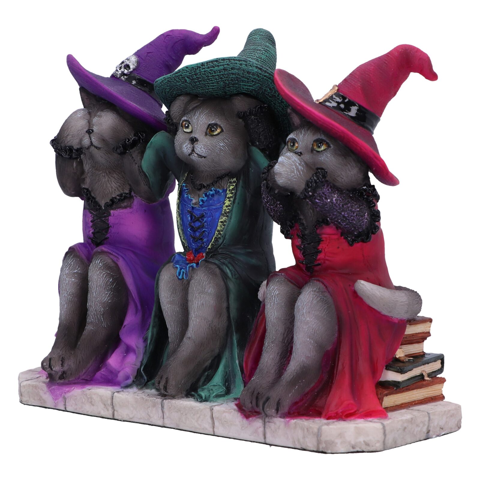 Three Wise Witchy Kittys Ornament 15.3cm