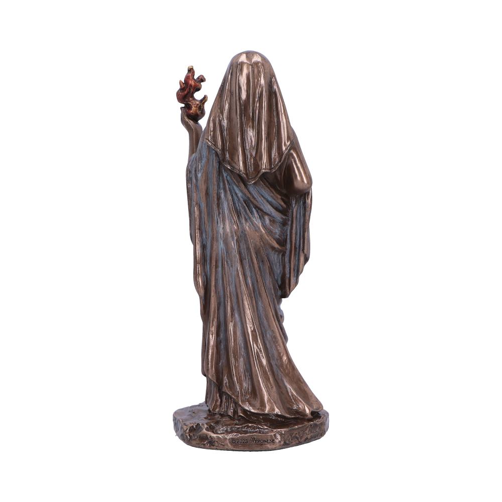 Hestia Goddess of Home and Hearth Bronze Figurine 15cm