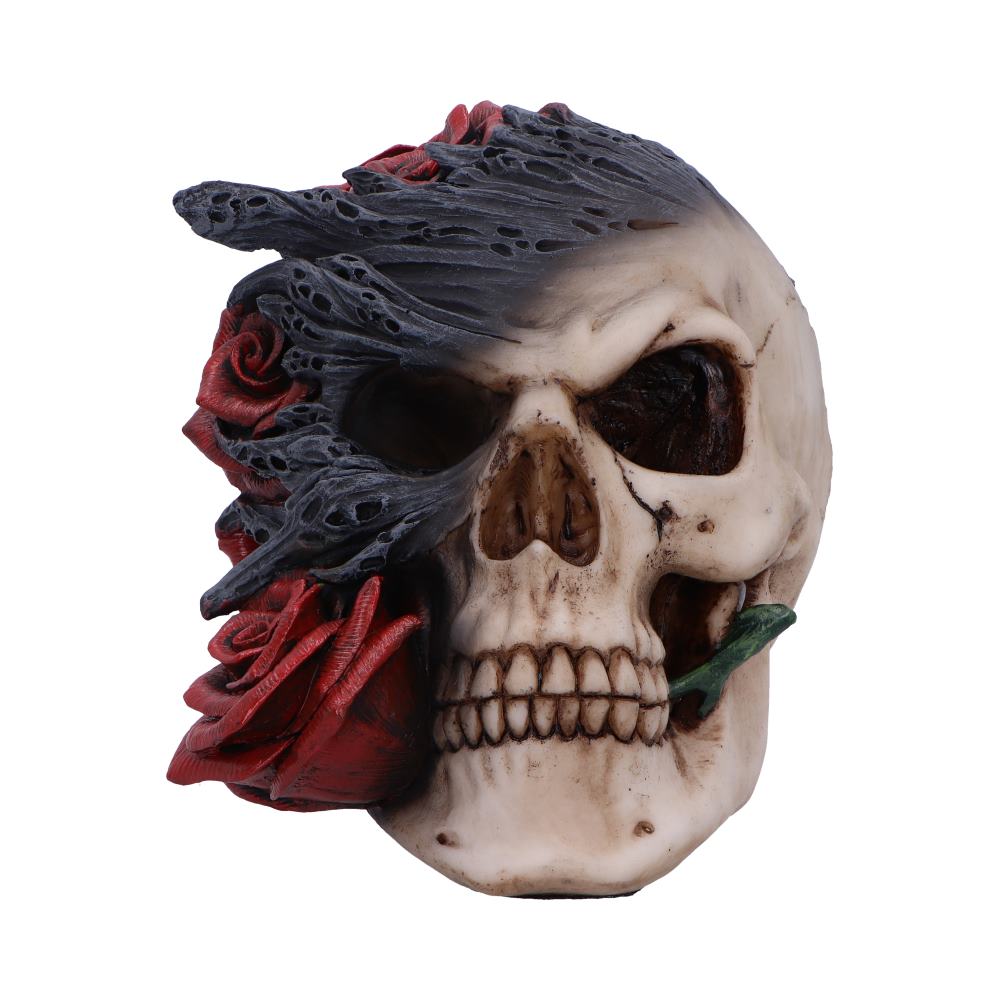 Soul Rose Ornamental Skull - Nemesis Now 17cm