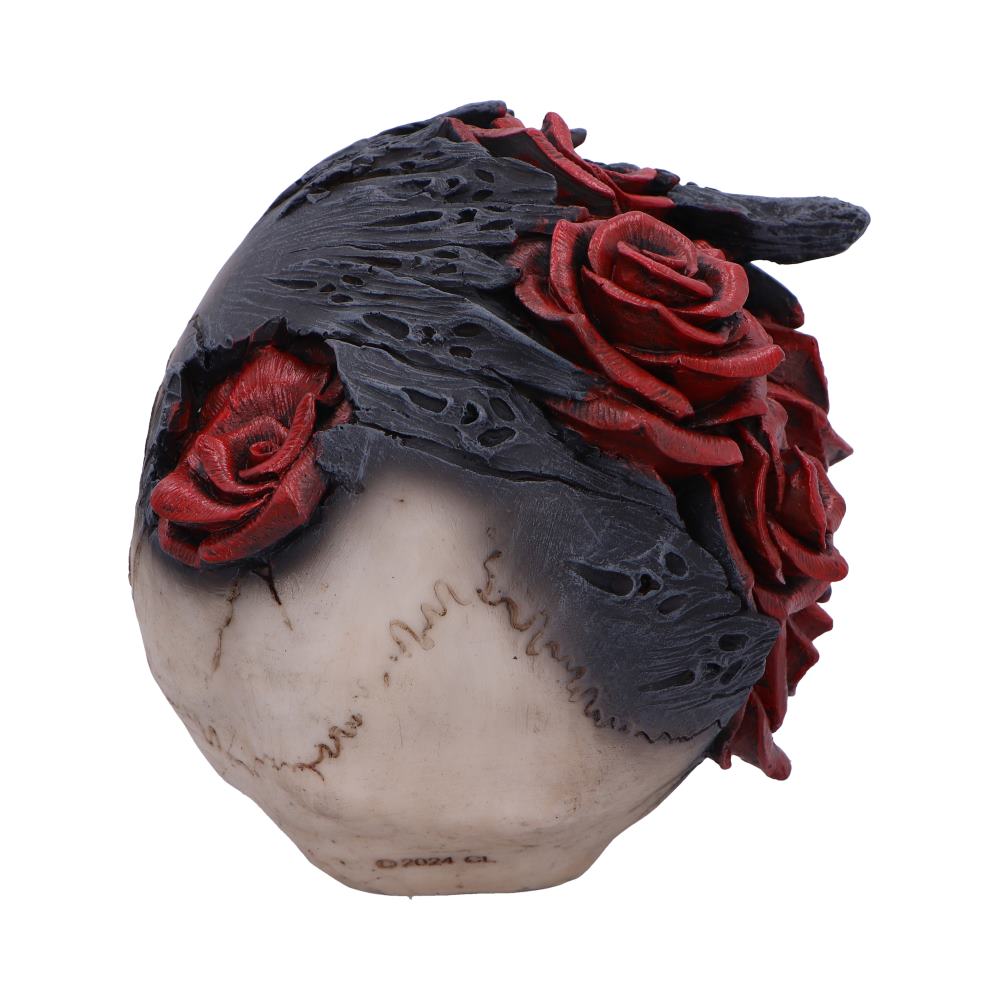 Soul Rose Ornamental Skull - Nemesis Now 17cm