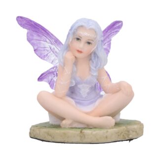 Lila - Serene lavender fairy with ethereal wings 5cm