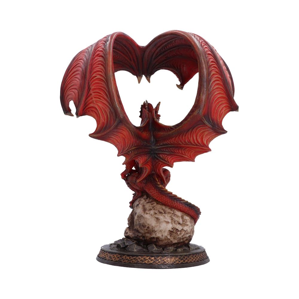 Ember Dragon atop Skull Figurine 37.6cm