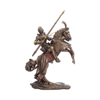 Knight on Horse Gold Figurine 45.9cm