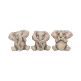 Three Baby Elephants Figurine Elephant Ornaments 8cm
