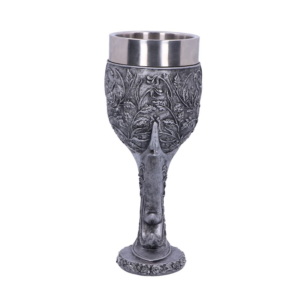 Monarch of the Glen Stags Head Goblet Wine Glass 18cm