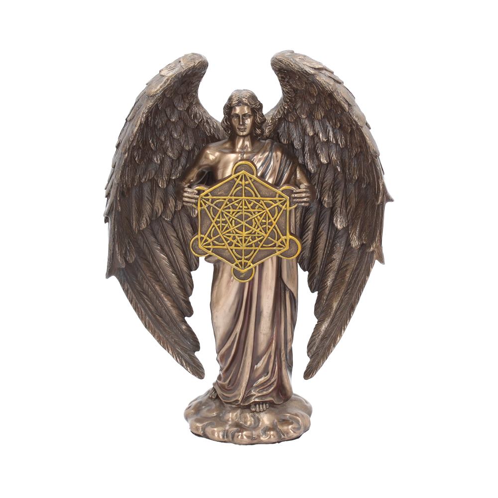 Bronzed Flower Of Life Metatron Archangel Figure 26cm