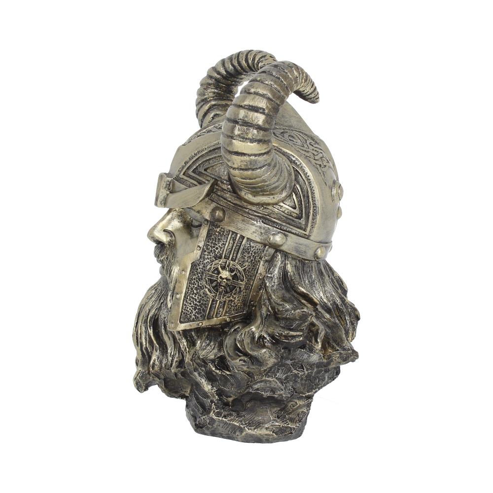 Bronze Odin Norse Viking God Bust 21.5cm