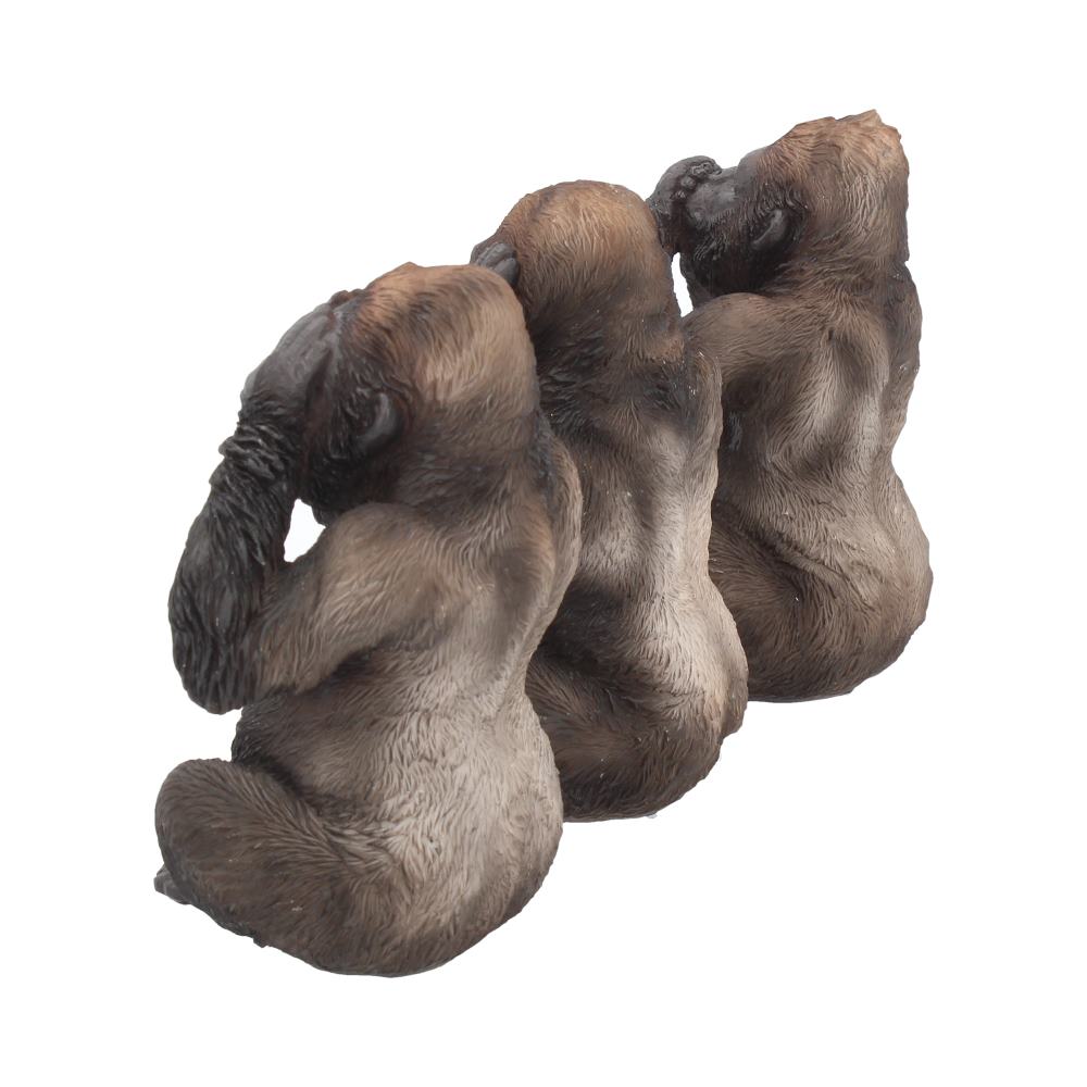 Three Wise Gorillas Figurine Gorilla Ornaments 13cm