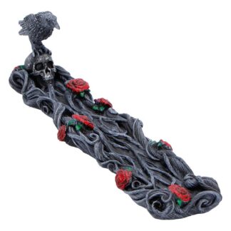 Twilight Bloom Gothic Raven Incense Burner 28cm