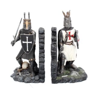 The Duel Bookends Historical Crusader Ornament Figurines 19cm