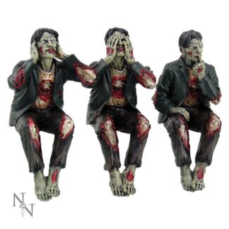 See No, Hear No Speak No Evil Zombies Figurine Ornaments 10cm