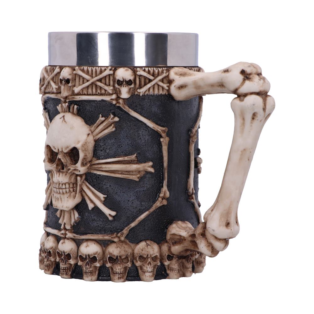 Large Tankard of Skulls Bone Skull Mug 16cm