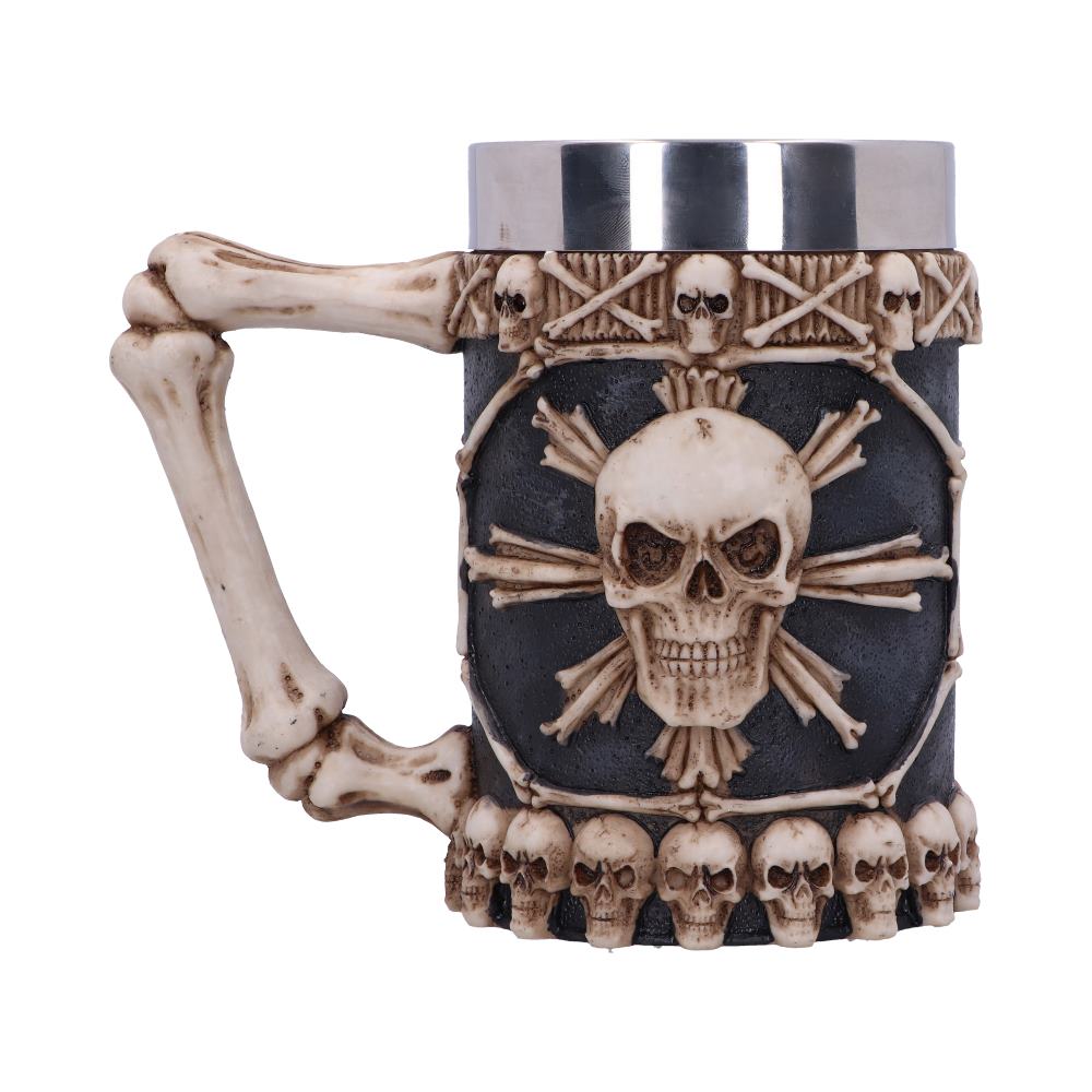 Large Tankard of Skulls Bone Skull Mug 16cm